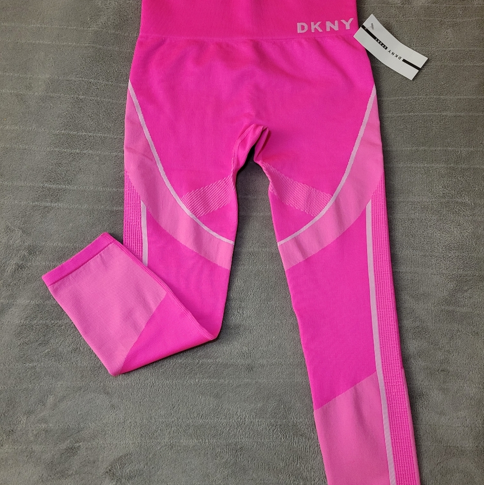 DKNY SPORT Leggings Laser Pink. Size